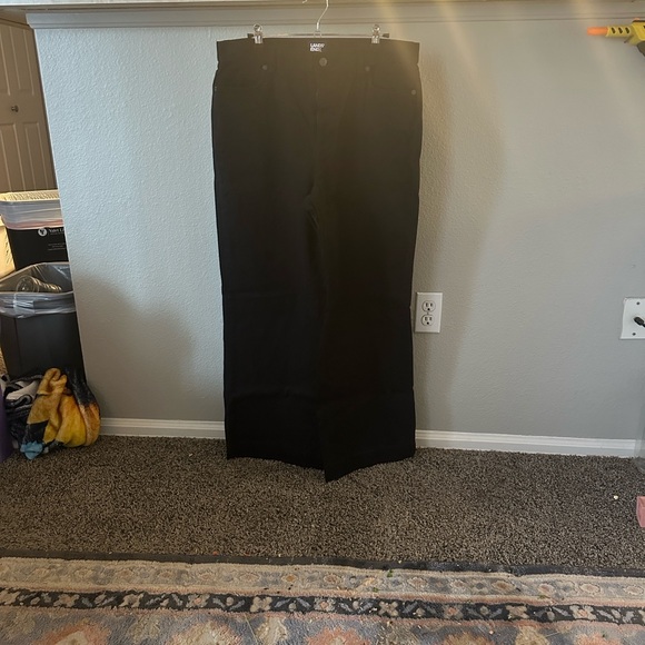 Lands' End Black Flare & Wide Leg Jeans - Picture 2 of 8